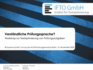 TOP-Schulung am 16.11.2022 in Berlin